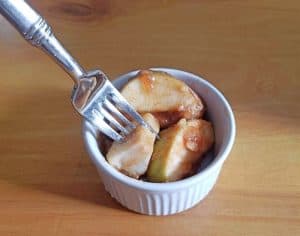 Bite of Instant Pot cinnamon apples