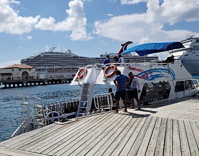 Cozumel scuba diving boat