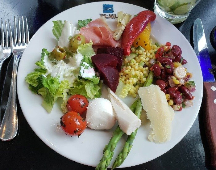 Texas de Brazil salad plate
