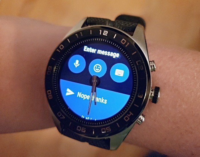 Replying to text with LG W7
