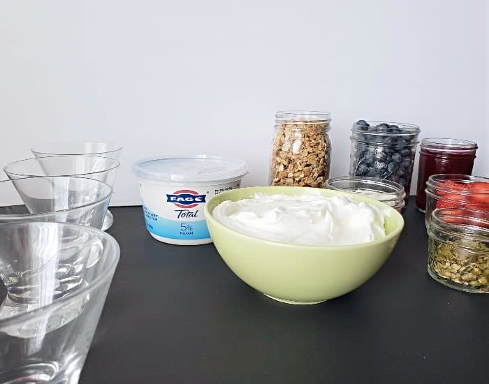 Simple breakfast bar
