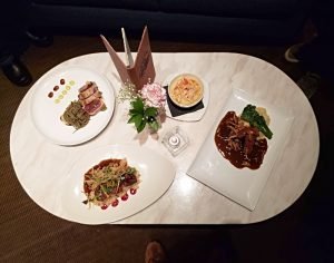 Dinner at BlueFin Restaurant in Portland Maine