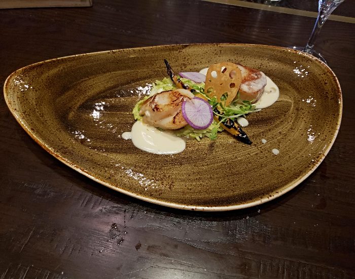 Sea scallops at Three Embers