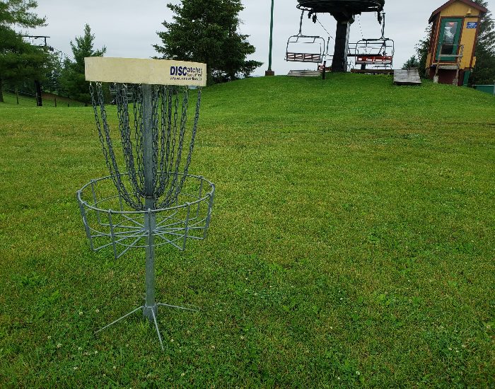 Disc golf at Chestnut Mountain