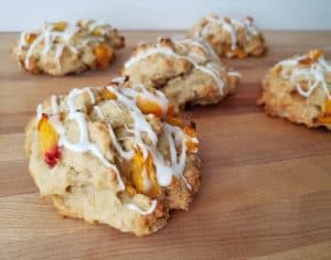 Homemade peach scones recipe