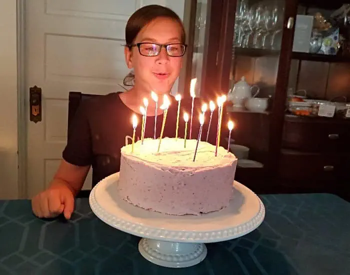 Blowing out candles