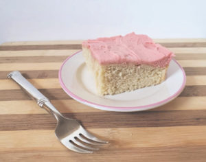 Piece of yellow cake