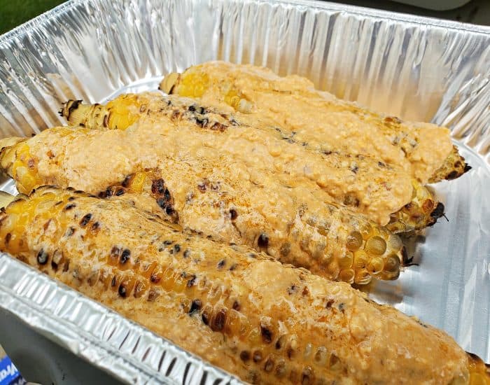 Add chipotle mayo to corn