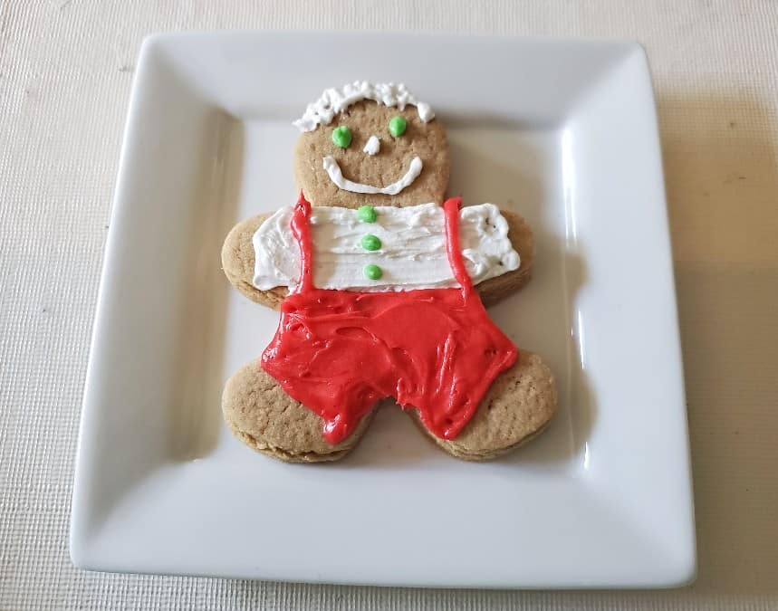 Decorated gingerbread man