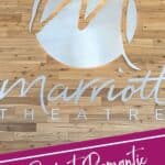 Image shows the Marriot marquee with text Perfect Romantic Chicago Staycation.