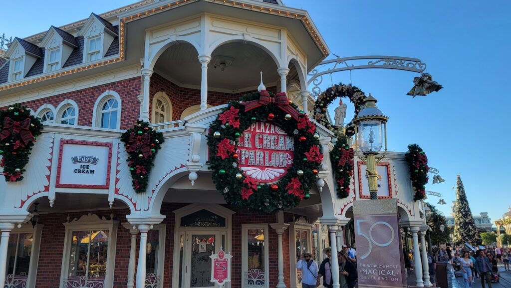 When does Disney World put up the Christmas decorations at the theme parks? 2