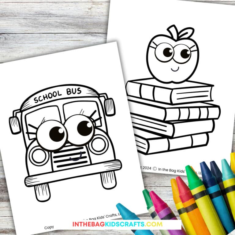 Back to school coloring pages