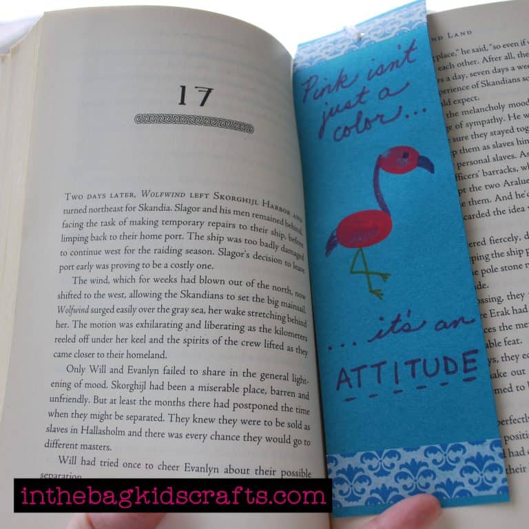 Easy Summer Kids’ Craft Flamingo Bookmark