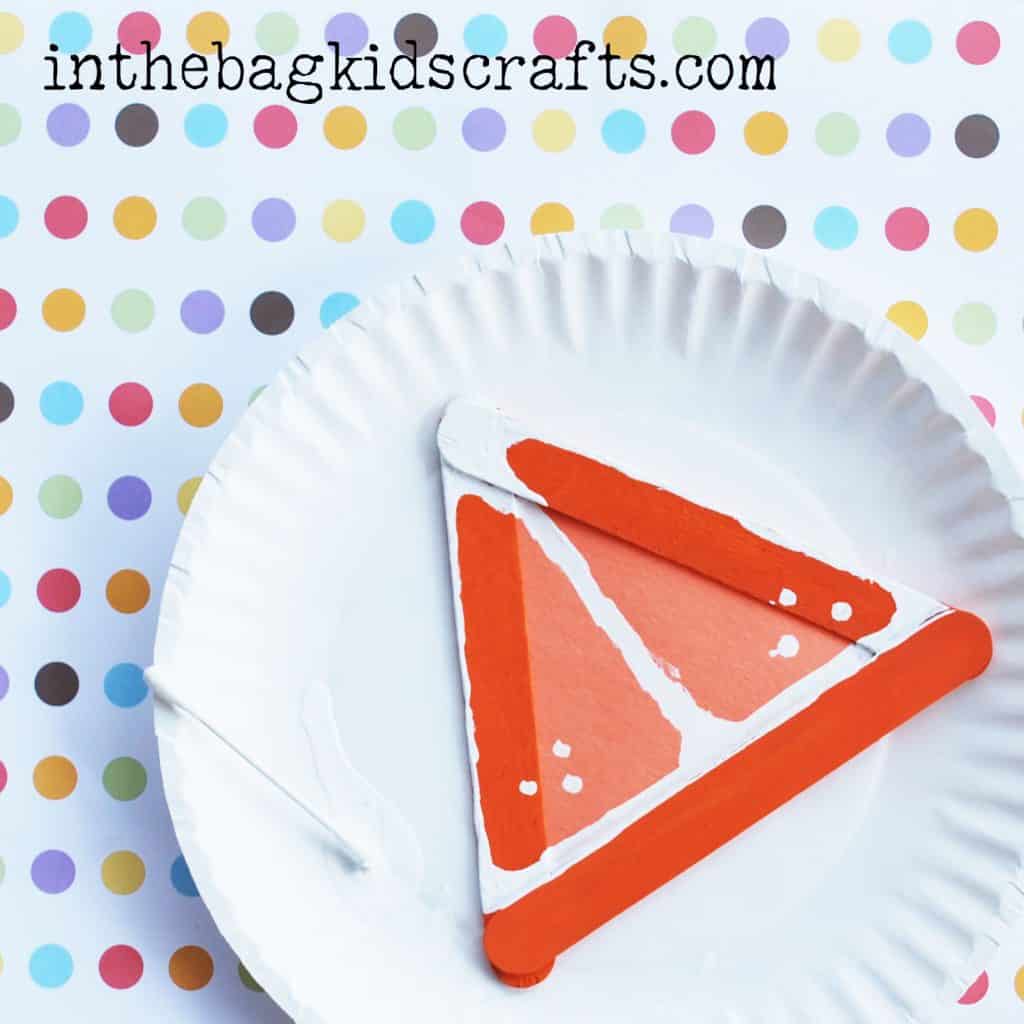 Easy Summertime Kids Craft Orange slice step 6