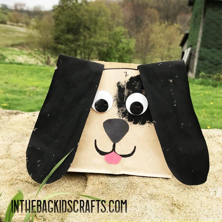 puppy gift bag kids craft