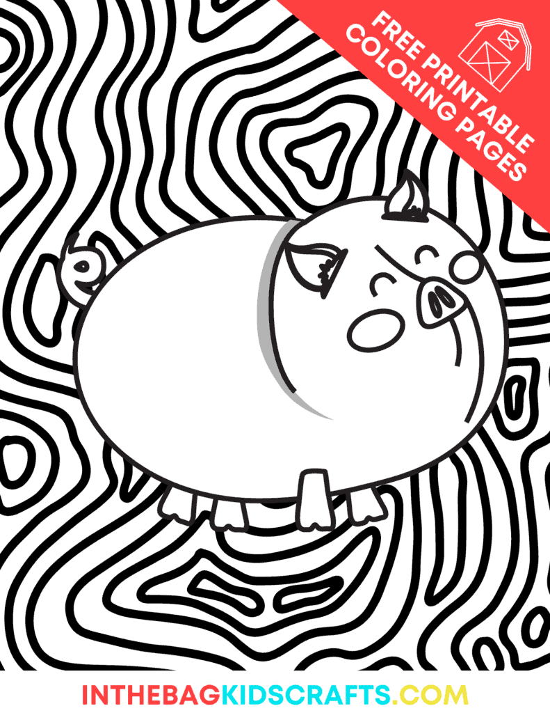 Pig Coloring Page 