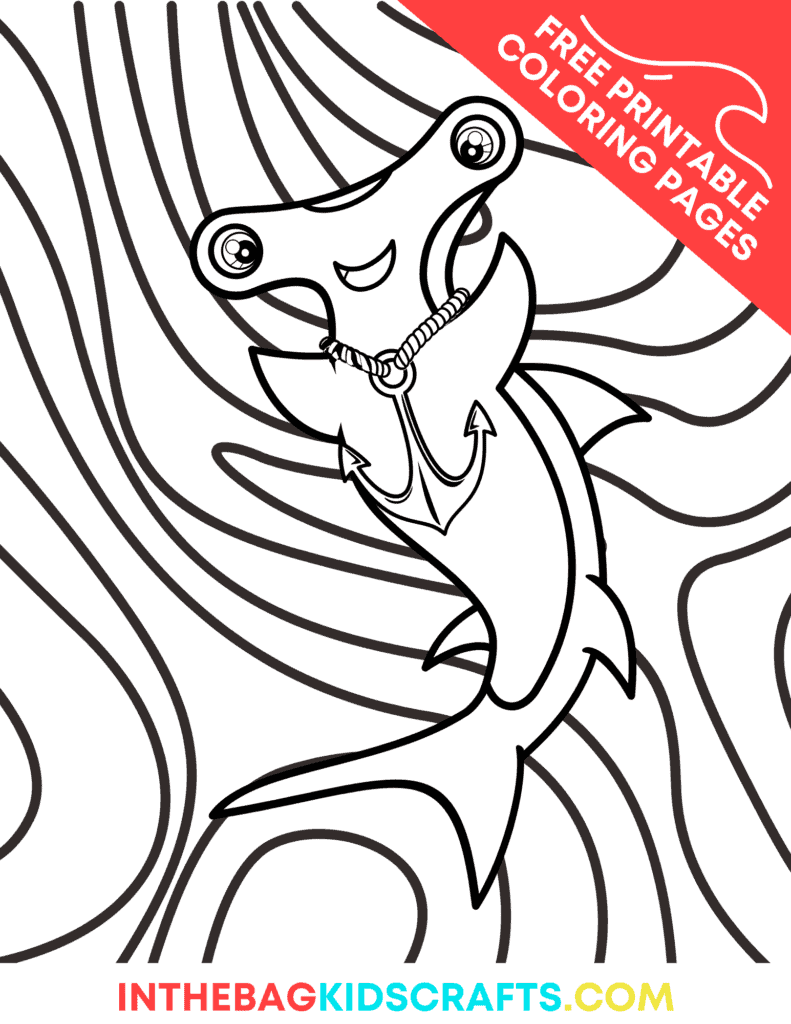 shark coloring page
