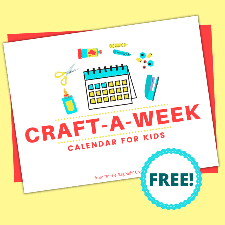 Craft-a-week Calendar freebie for crafting memories