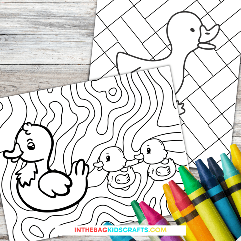duck coloring pages