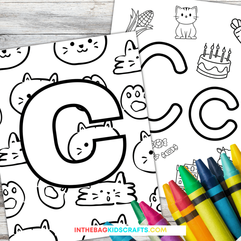 letter C coloring pages