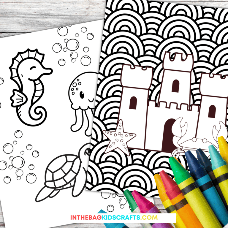 Beach Coloring Pages for Kids