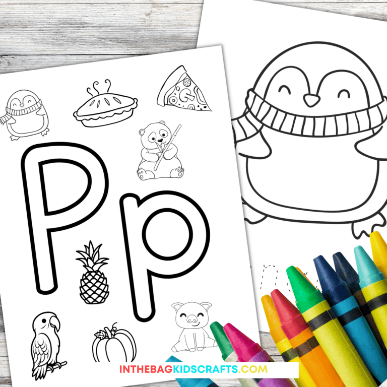 Letter P Coloring Pages for Kids
