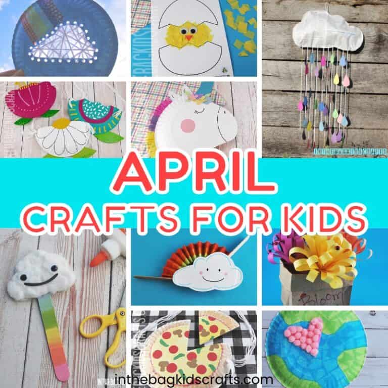 April Crafts for Kids including Spring Crafts and more