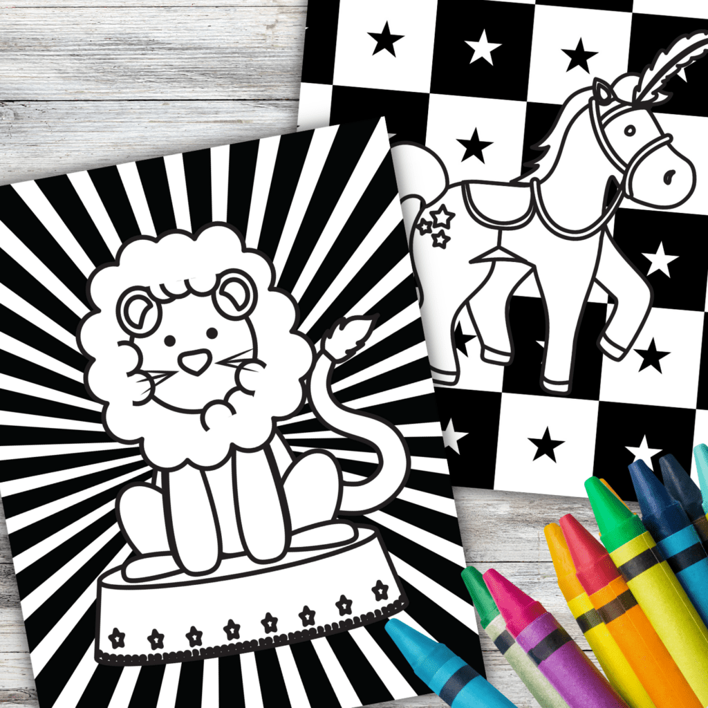 circus coloring pages for kids