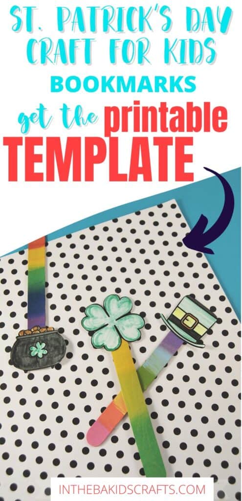 St. Patrick's Day Craft for Kids Bookmarks 