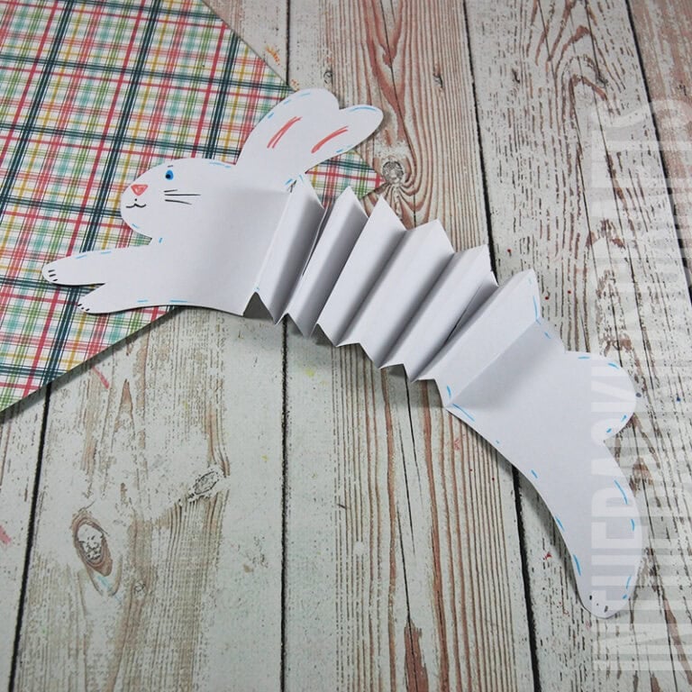 paper bunny craft for kids