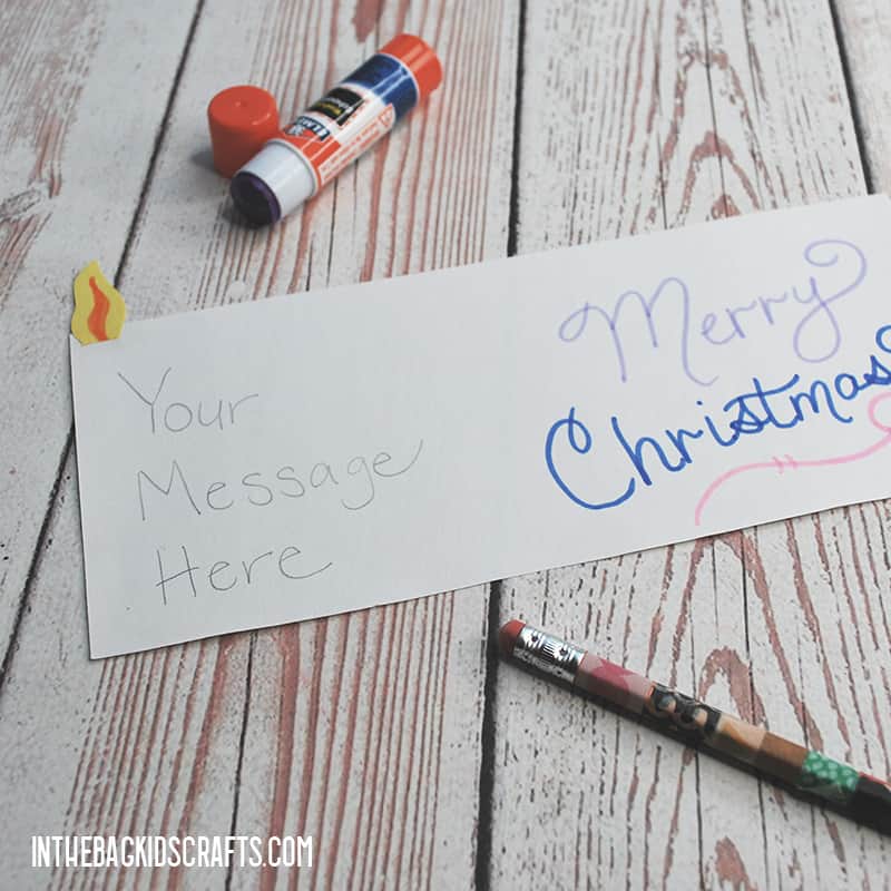 HANDMADE CHRISTMAS GREETING CARD STEP 4