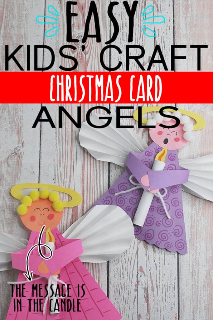 HANDMADE CHRISTMAS GREETING CARD ANGELS 