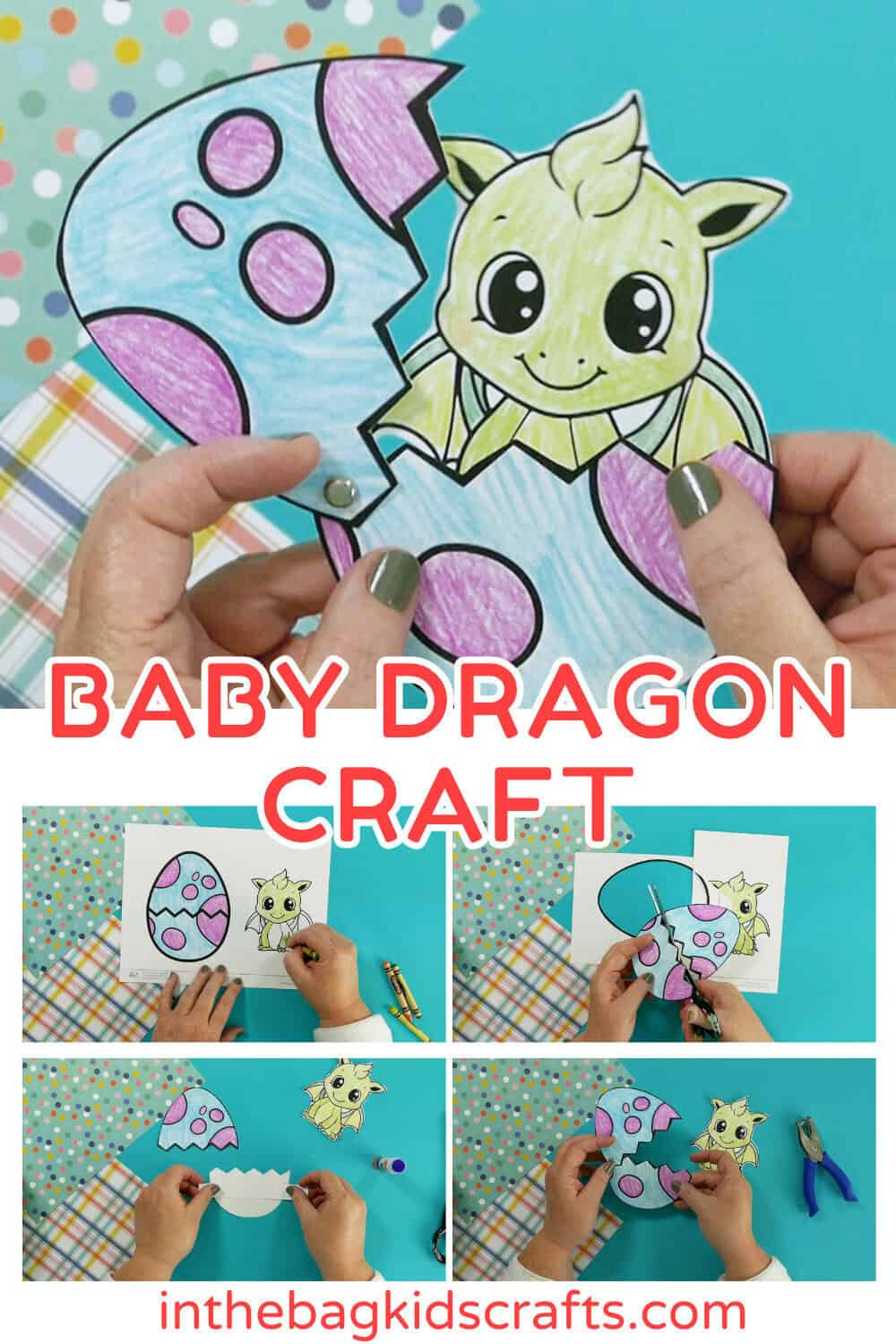 Fairy Tale Craft for Kids Baby Dragon Craft Printable