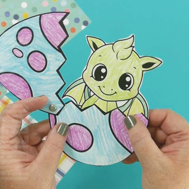 Dragon Craft Printable Fairy Tale Craft for Kids