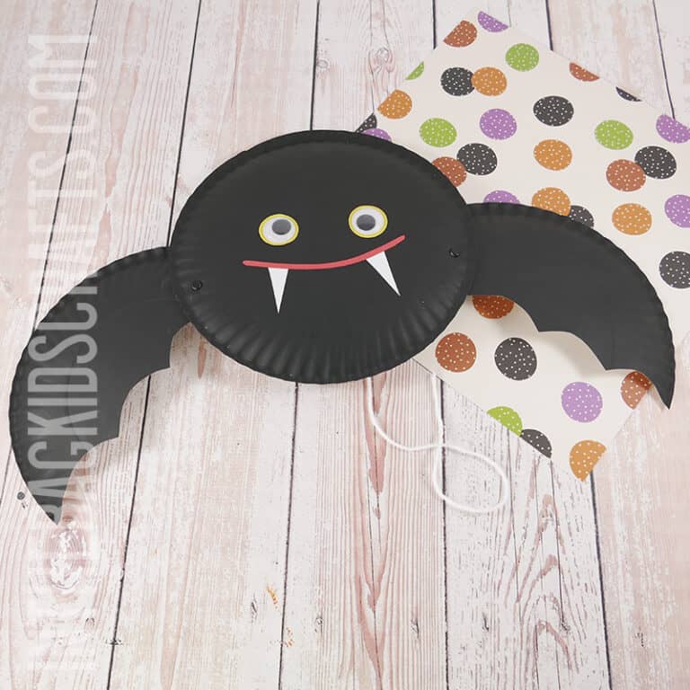 Paper Plate Bat Craft for Kids