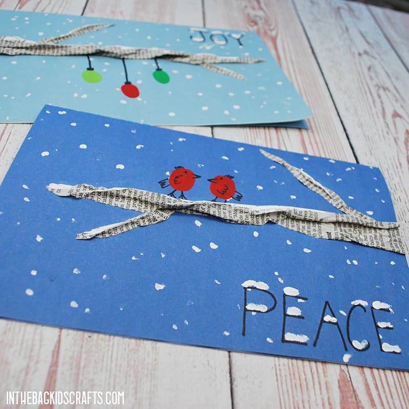FINGERPRINT CHRISTMAS CARDS