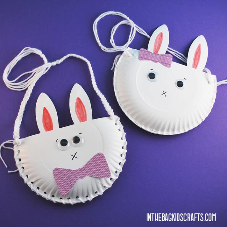 PAPER PLATE BUNNY CRAFT