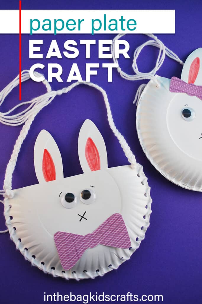 PAPER PLATE BUNNY CRAFT 