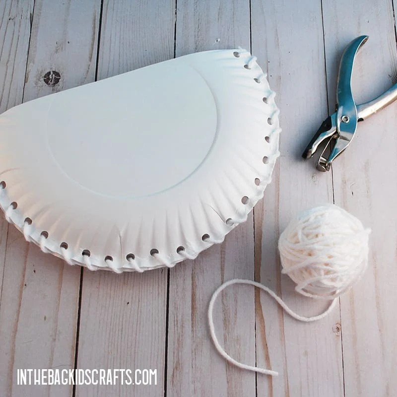 PAPER PLATE BUNNY CRAFT STEP 2 