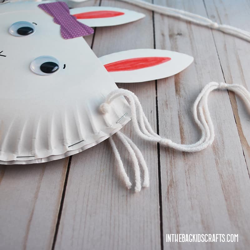 PAPER PLATE BUNNY CRAFT STEP 6