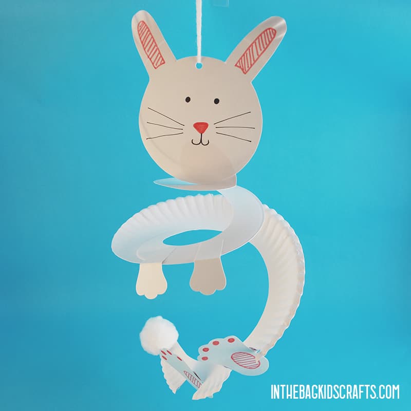 PAPER PLATE RABBIT CRAFT
