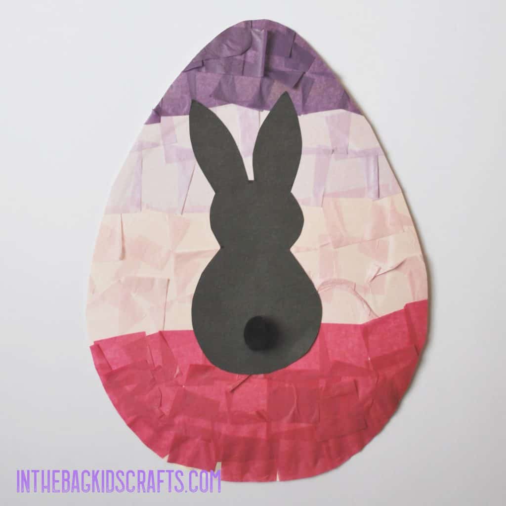 EASTER EGG BUNNY SILHOUETTE