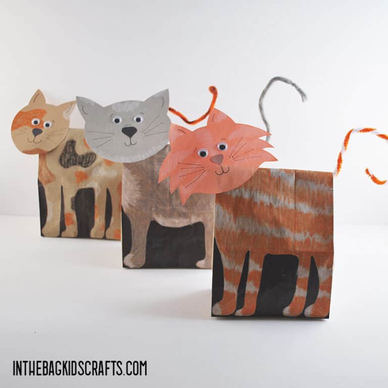 PAPER CAT CRAFT FOR KIDS