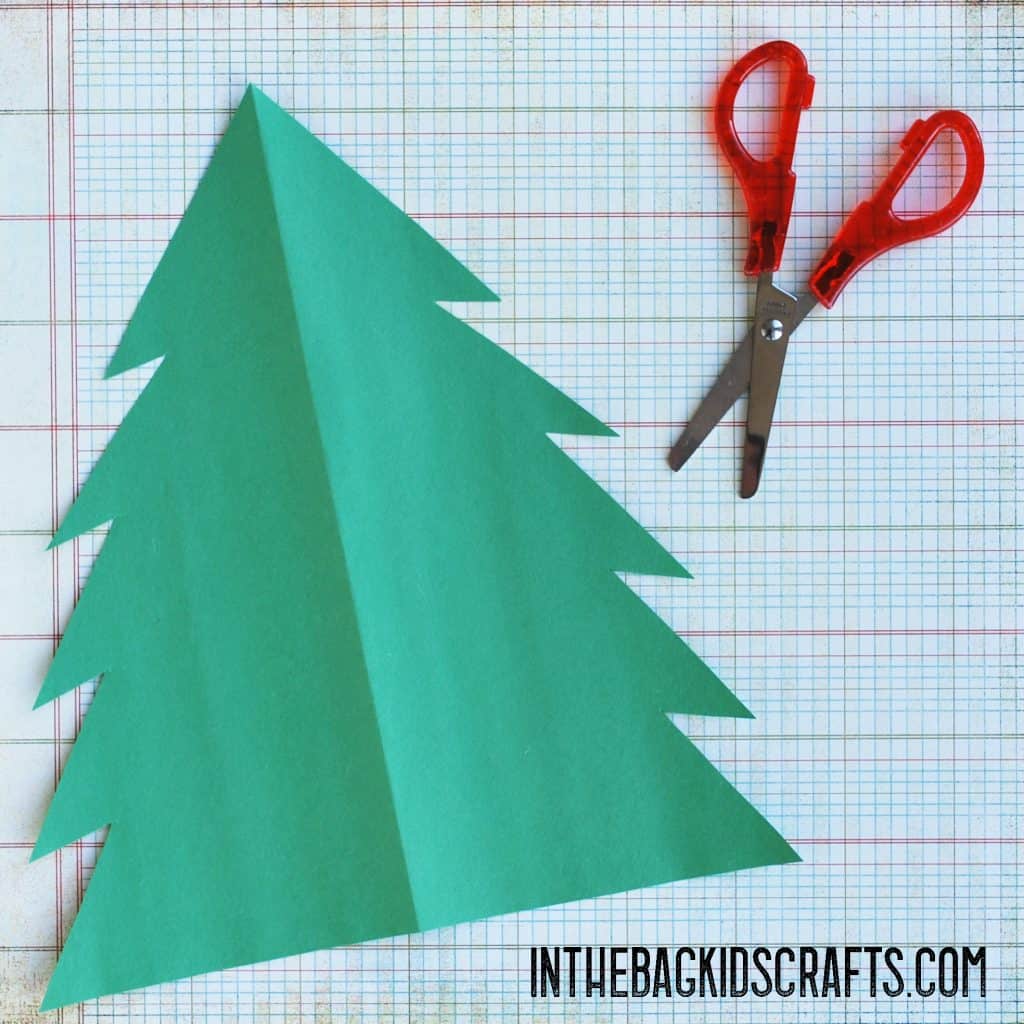 Cut out the Christmas tree 