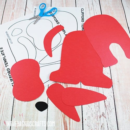 CLIFFORD THE BIG RED DOG CRAFT STEP 1