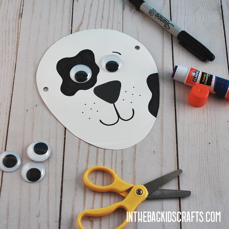 PAPER PLATE DOG CRAFT STEP 3