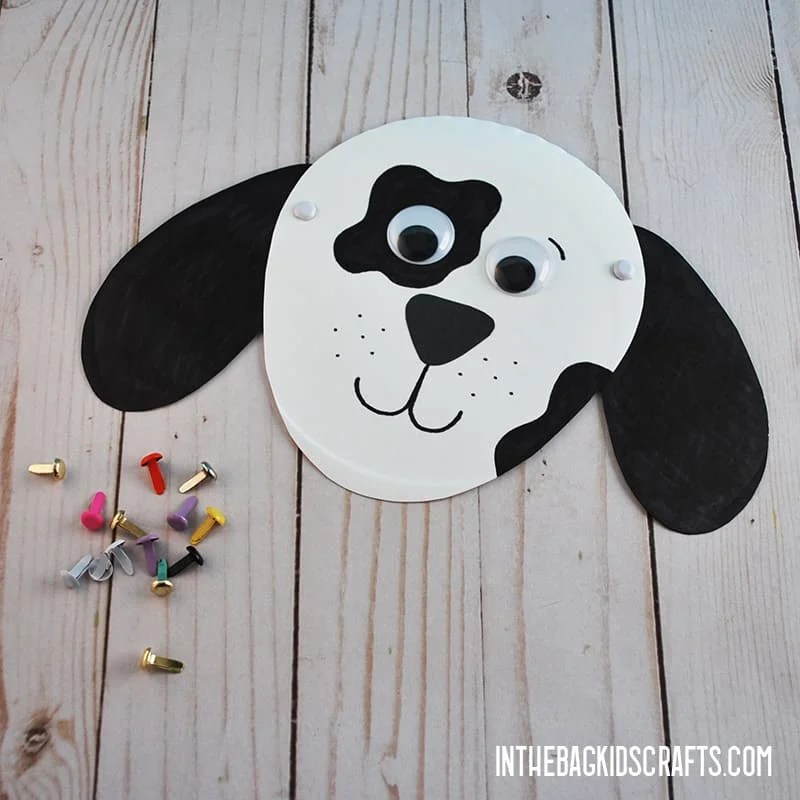 PAPER PLATE DOG CRAFT STEP 4