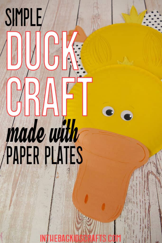 Easy Duck Craft for Kids with paper plates 