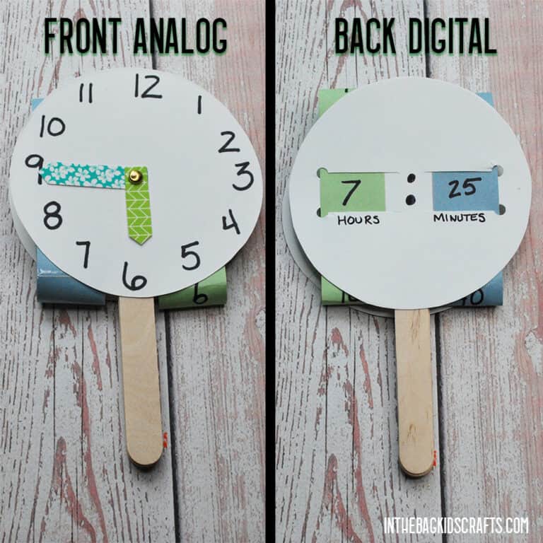 EASY TELLING TIME CRAFT