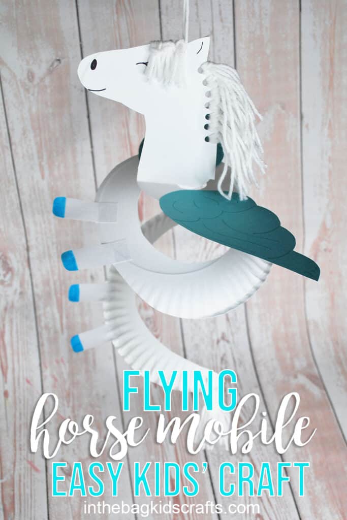 PAPER PLATE HORSE CRAFT WITH WINGS 